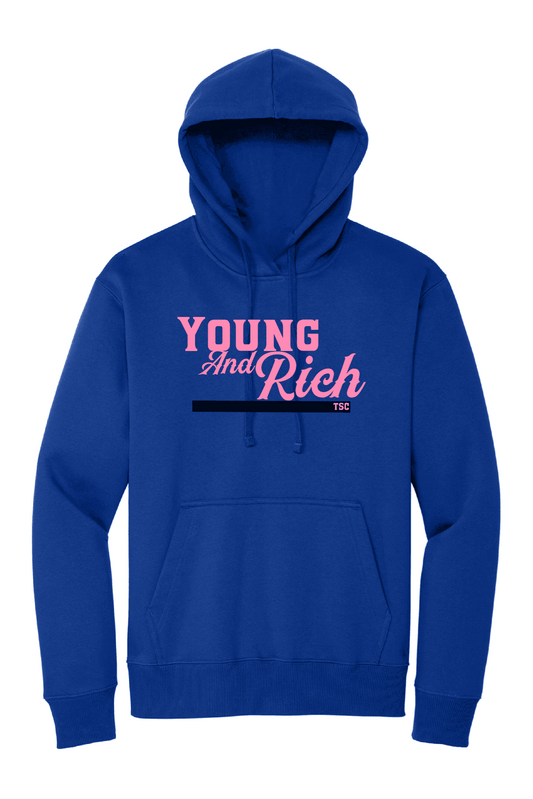 Royal Blue Young and Rich TSC hoodie