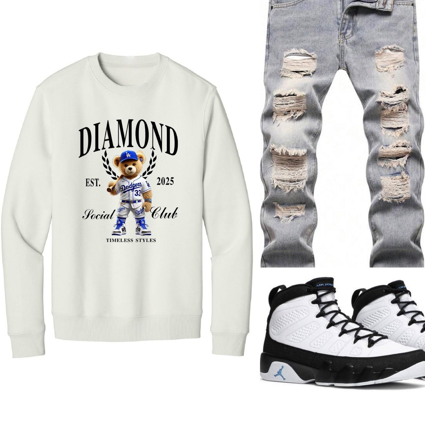 Soft Premium TruGenX LA inspired Social Club Crewneck