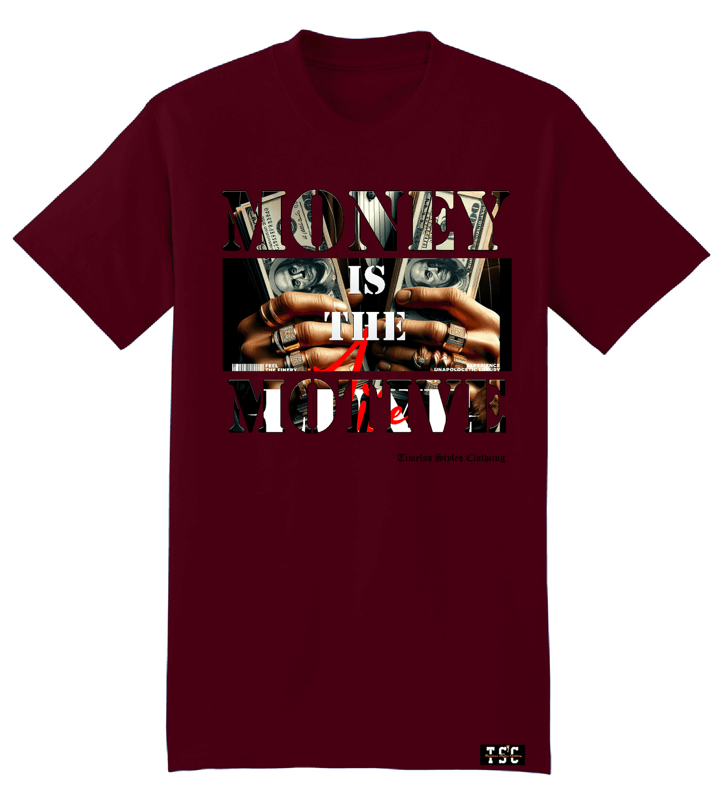 TruGenX Timeless Styles Money is the Motive Crewneck T-shirt