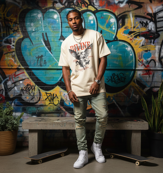 TruGenX Oversize Crewneck in Soft Cotton – Divine Graphic Design