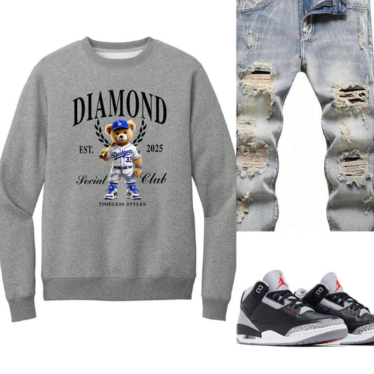 Soft Premium TruGenX LA inspired Social Club Crewneck