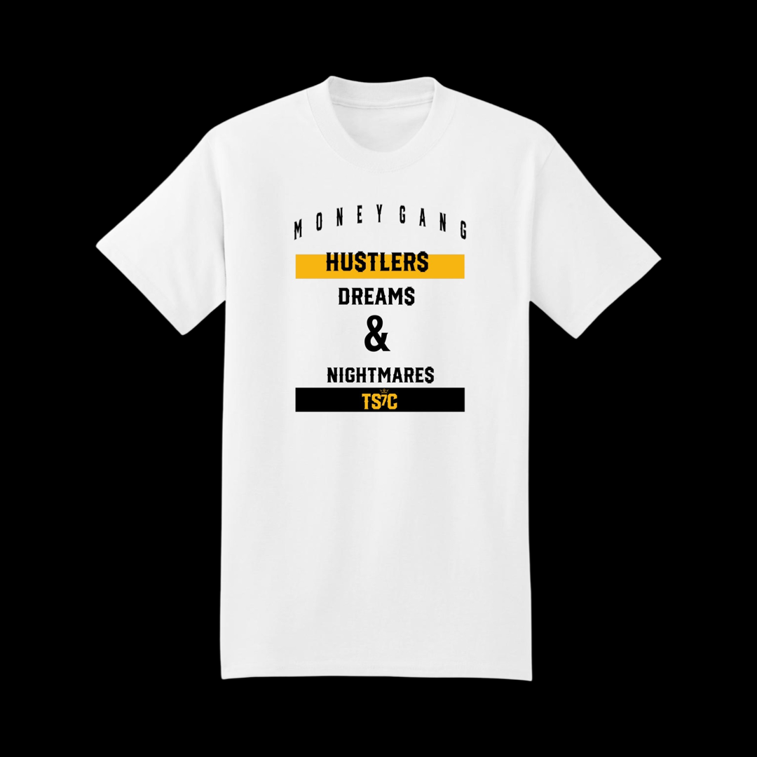 Street Wear Oversize Hustlers Dream Heavyweight Cotton T-shirt