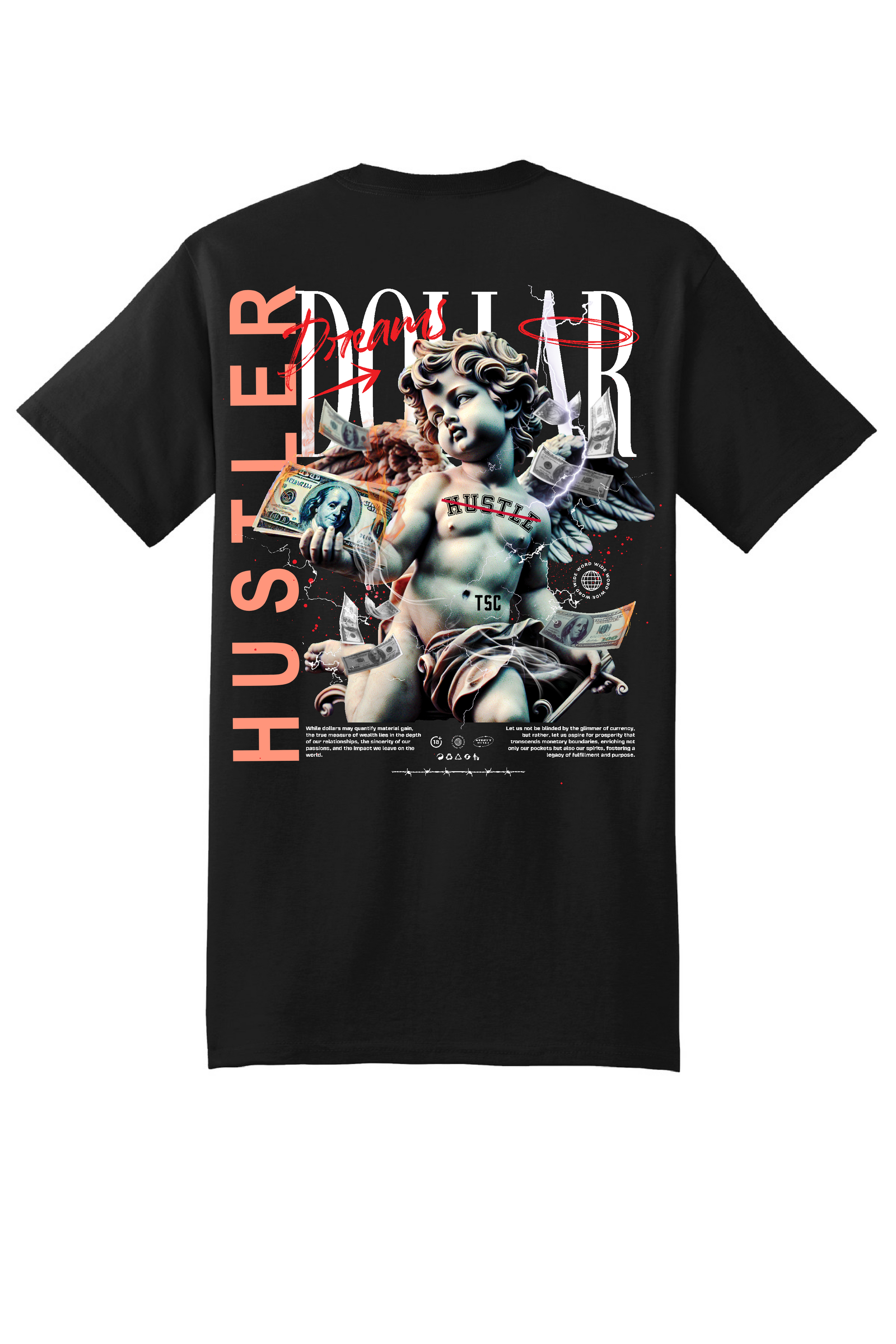 Blackout Style: Luxury Streetwear Tee Hustle