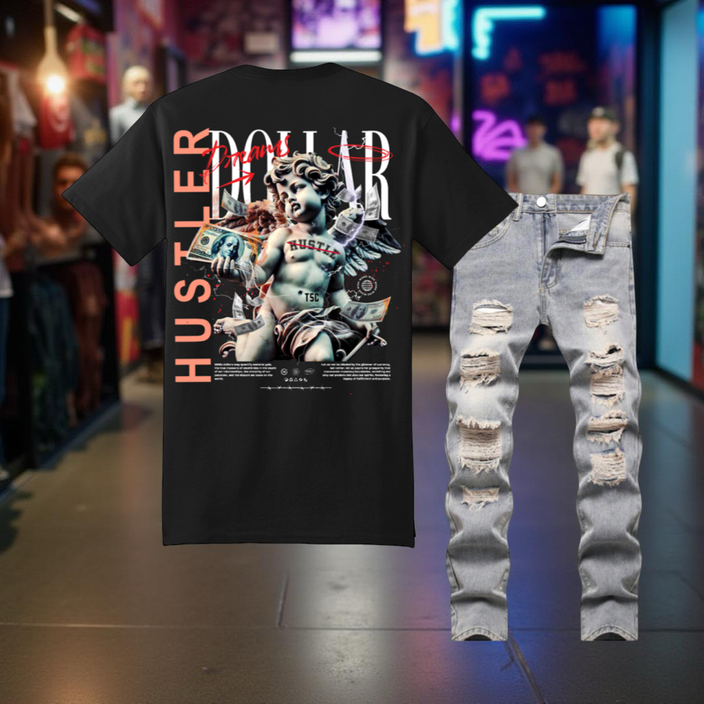 Blackout Style: Luxury Streetwear Tee Hustle
