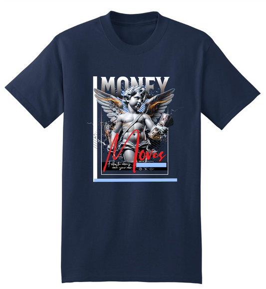 TruGenX Money Moves Timeless Styles Clothing Crewneck T-shirt