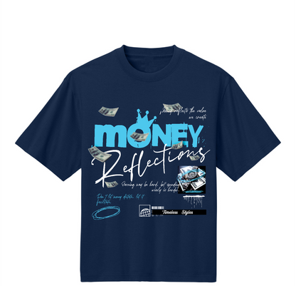 Heavyweight Cotton TruGenX Timeless Money Design Crewneck T-shirt