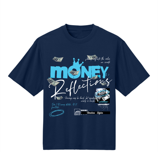 Heavyweight Cotton TruGenX Timeless Money Design Crewneck T-shirt