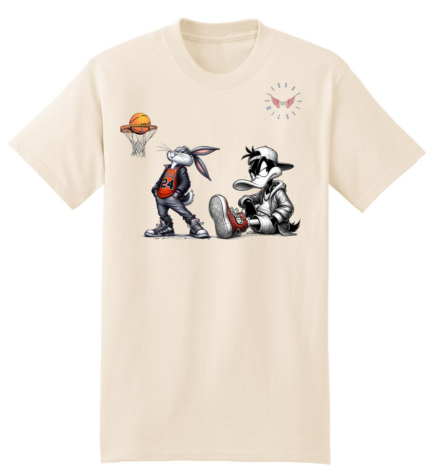 Off-White T-shirt: TSC Cartoon Design