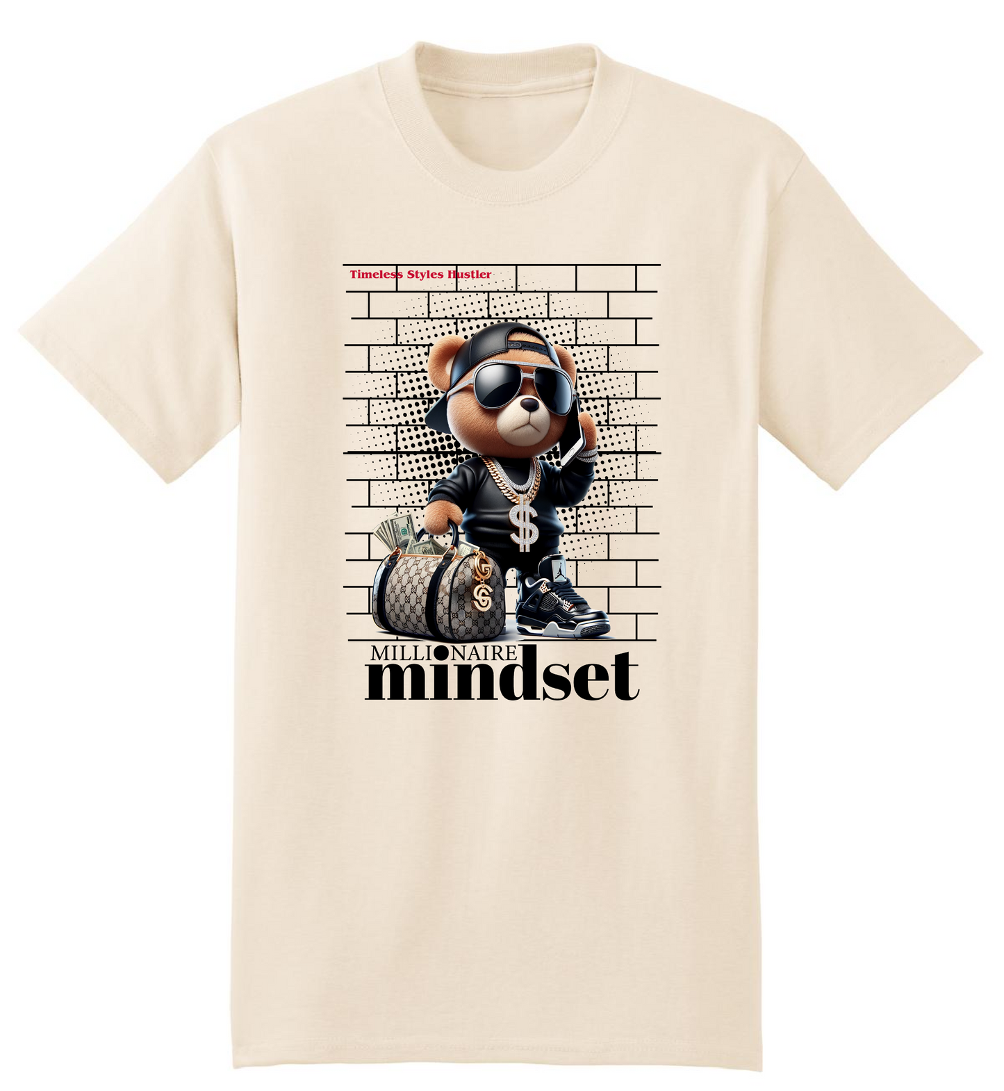 Streetwear Oversize Crewneck Millionaire Mindset T-shirt