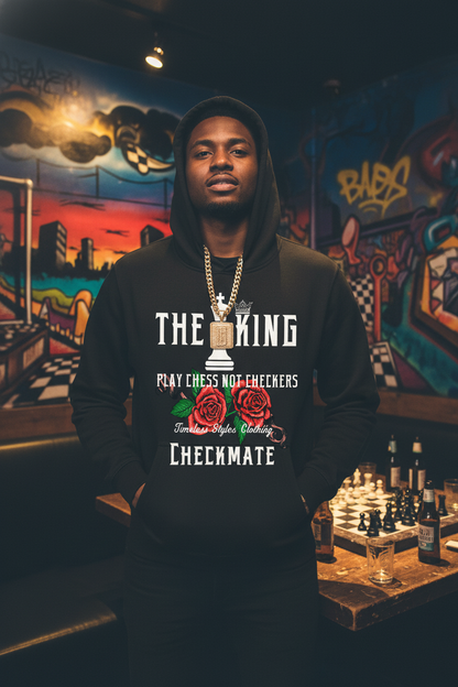 Chess Not Checkers 12oz Premium Black Hoodie – Heavyweight Streetwear